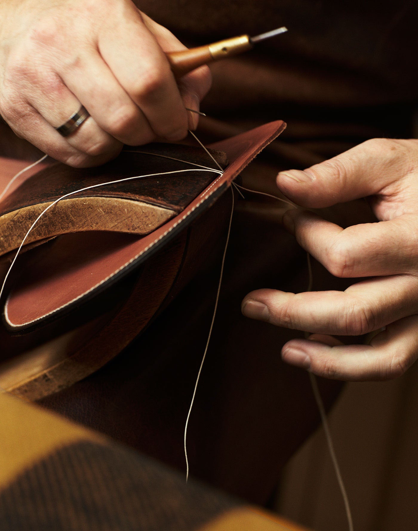 Togo leather Personalized customization link entrance