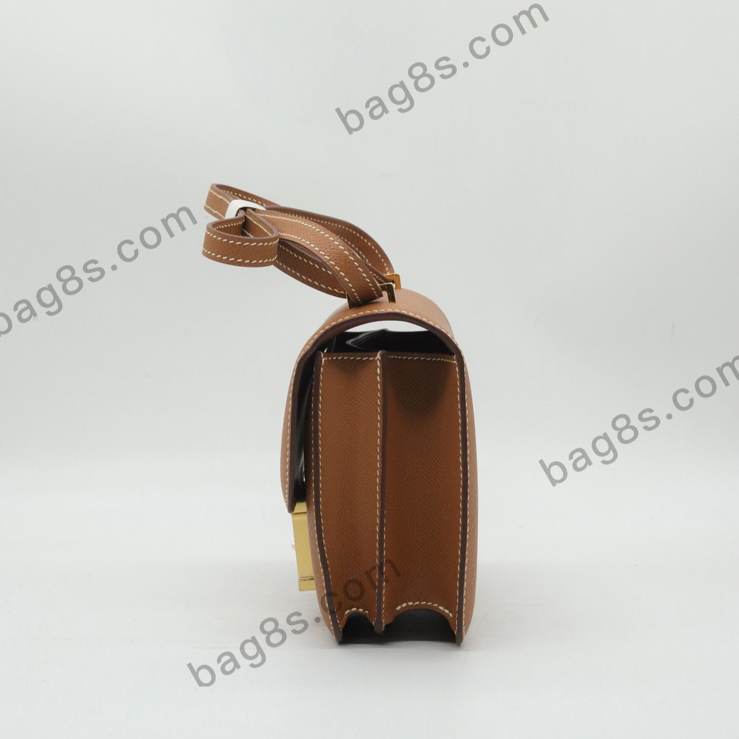 EP Cowhide Kangkang 19 Golden Brown Gold Buckle