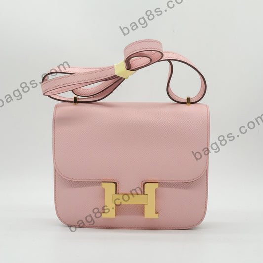 EP Cowhide Kangkang 19 Sakura Pink Gold Button