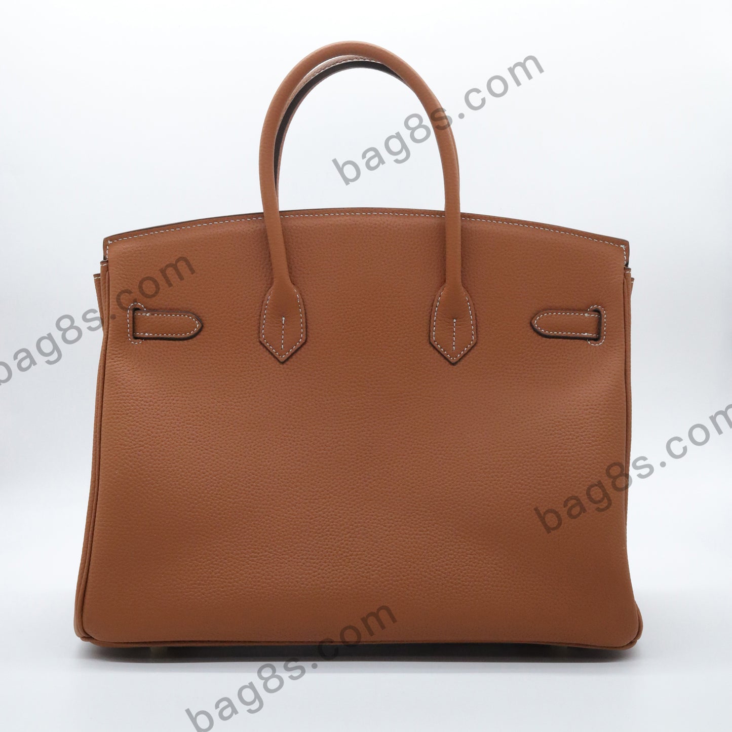 Litchi grain cowhide brikin 30 brown